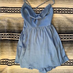 Free People Women’s Blue Spaghetti Strap Dress Size Small